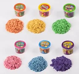 Кінетичний пісок "KidSand" KS-01-06 Danko Toys, банка 400г (4820186076387) МІКС