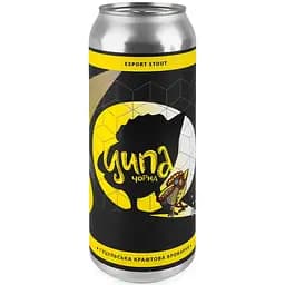 Пиво Ципа Черная темное нефильтрованное 7.6% 0.5 л ж/б