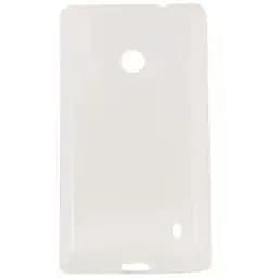 Чохол для Nokia Lumia 525 панель біло-прозора