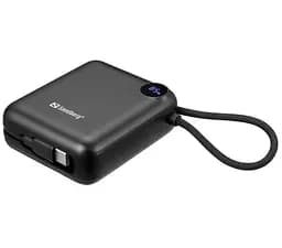 Повербанк Powerbank Sandberg Connect 10000 mAh PD3.1 QC3.0 20W Black - мініатюра 4