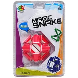 Головоломка Кубик Рубик "Змейка" Bambi 588-7A(Black) Красный