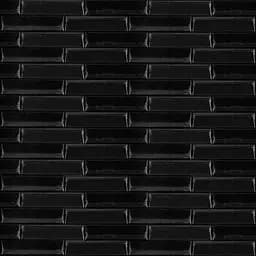 3D панель самоклеящаяся кладка 700х770х7мм Черная (038) SW-00000303