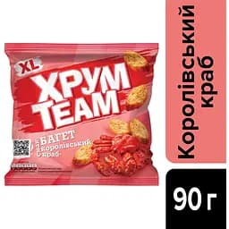 Сухарики ХрумTeam Багет Королівський краб 90 г (938209) - мініатюра 3