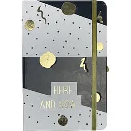 Книга записна Buromax Positivo в клітинку 207х136 мм на резинці чорна 96 аркушів (BM.255110-01)