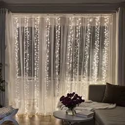 Новогодняя гирлянда комнатная штора Garlando D400LED2MW3х2 м 400 LED Хвойная лапа Белый свет 