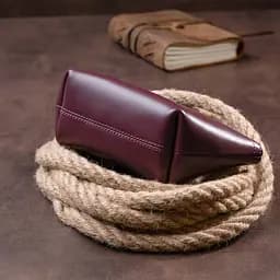 Жіноча косметичка зі шкіри Amelin Grande Pelle 11300 сливова - мініатюра 7