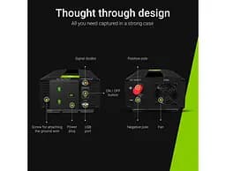 Перетворювач напруги інвертор Green Cell 24V на 230 V 500 W/1000W UK чиста синусоїда - мініатюра 3