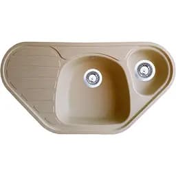 Гранітна кухонна мийка Romzha Elegancia 95B Bezhvy (402) кутова