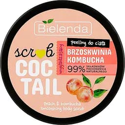 Скраб для тіла Bielenda Scrub Coctail Peach Kombucha персик-комбуча 350 г