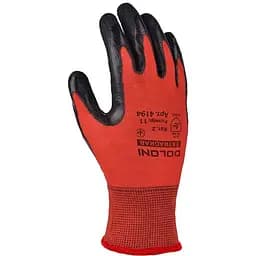 Рукавички робочі Долоні Etragrab трикотажні з латексним покриттям 11 розмір червоні