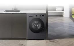 Пральна машина LG фронтальна 7 кг A+++ антрацит - мініатюра 2