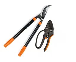 Набор садовых инструментов Polax сучкорез телескопический 560-730 мм и секатор с храповым механизмом (770-23)