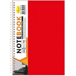 Блокнот Апельсин А5 Б-БП5-40 40 листів пружина збоку червоний        