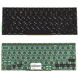 Клавіатура для ноутбука APPLE (MacBook Pro Retina: A1708 (2016-2017)) rus, black, BIG Enter, підсвічування (оригінал) - мініатюра 2