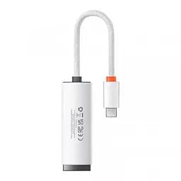 Адаптер - зовнішня мережева карта Baseus Lite Series Type-C to RJ45 LAN Port (100Mbps) WKQX000202 білий - мініатюра 2