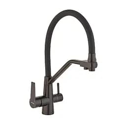 Змішувач для кухні Mixxus із чорним силіконовим виливом FUL-021 (MI6021)