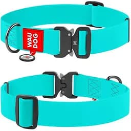 Нашийник для собак Waudog Waterproof водостійкий з QR-паспортом світиться в темряві Розмір XXL