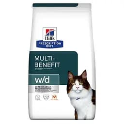 Сухий корм Hill's PRESCRIPTION DIET w/d для котів при цукровому діабеті, з куркою, 3 кг