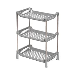 Этажерка Fabrika Home 3-х ярусная 27.5 х 17 х 39 см Серая