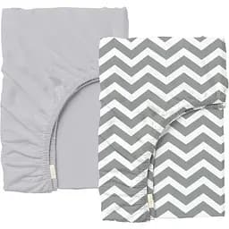 Набір простирадл на резинці Cosas Grey Zigzag 60х120х12 см (SetSheet_Grey_ZigGrey_120x60)