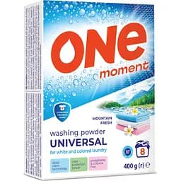 Пральний порошок One Moment Гірська свіжість 400 г