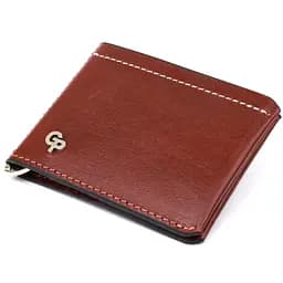 Кожаный мужской зажим для денег GRANDE PELLE 10х8х1 см acs0018635