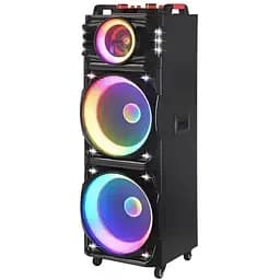 Портативная акустическая колонка XPRO NDR-1526 Bluetooth защита от влаги IPX5 LED подсветка 120 см (42585-NDR-1526_12555)