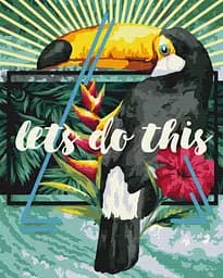 Картина за номерами на підрамнику Brushme Літній принт