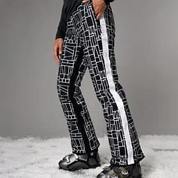 Штани CMP Womens' Clima Protect Stretch Ski Trousers with Geometric Print White/Black XXS (1097-31W0046-15ZH 34) - мініатюра 6