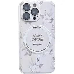 Чохол Epik TPU+PC Secret Garden with MagSafe для Apple iPhone 16 Pro 6.3 White