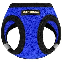 Шлея для собак Bronzedog Mesh Vest, розмір 3XS, 24х26 см, синя - мініатюра 2