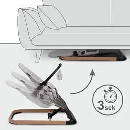 Крісло-гойдалка Kidwell Laro Grey/Wooden - мініатюра 5