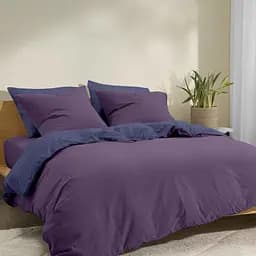 Комплект постільної білизни Cosas Midnight aurora Двоспальний лаванда (Duo_87x87RfrDarkBlue_El160-95RfrAurora_180) - мініатюра 3