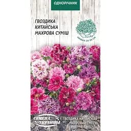 Семена Гвоздика Насіння України  Китайская Махровая (смесь) 0.2 г (779200)