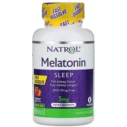 Мелатонін Natrol Melatonin 5mg Extra Strength, 60 таблеток для гарного сну