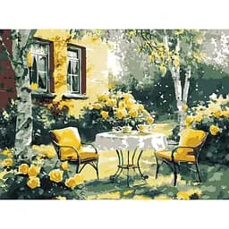 Картина по номерам "Уютный дворик" ©art_selena_ua Идейка KHO6374, 30х40 см