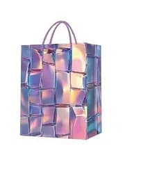 Пакет подарочный C 75665 вертикальный 26*10*32 см, ручка-шнурок (6900067756657) Фиолетовый