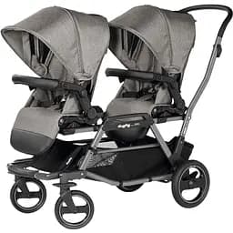 Коляска Peg-Perego Duette для двійні сіра
