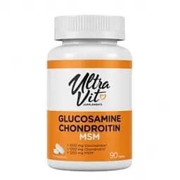 Глюкозамин Хондроитин МСМ в таблетках №90 UltraVit Glucosamine Chondroitin Msm