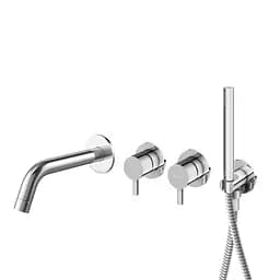 Смеситель для ванны Kohlman Axel chrome + BOX скрытого монтажа KPL-QW260AW Хром