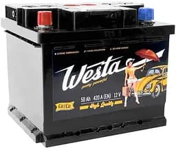 Автомобільний акумулятор WESTA 50 Ah / 420 A Pretty Powerful L лівий плюс (1) (+/-) (207x175x175) WPP501 - мініатюра 2