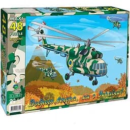 Пазл Київська фабрика іграшок Вертолет ВСУ 48 элементов