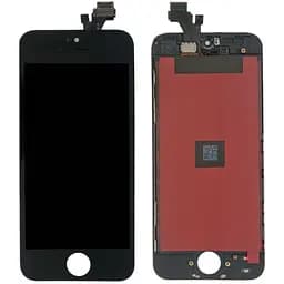 Дисплей iPhone 5 чорний, оригінал PRC переклеєне скло