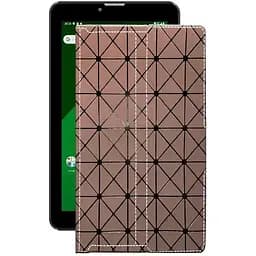 Чохол StatusCASE з екошкіри для планшету Navitel T505 Pro Коричневий ромб