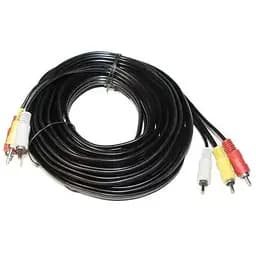 Кабель-переходник Atcom 3xRCA M - 3xRCA M 7.5 м черный (13275)