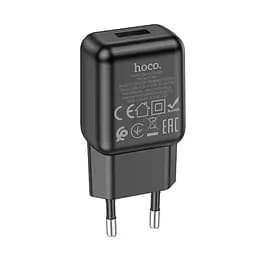 Зарядный блок - сетевой адаптер HOCO single port charger C96A 1USB 2.1A черный