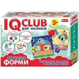 Навчальні пазли Ranok Creative Вивчаємо форми IQ-club для малюків 6 карт у наборі (13203007)