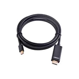 Кабель мультимедійний miniDisplayPort M to HDMI M 1.5m MD101 4K black Ugreen (20848) - мініатюра 3