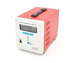 Стабілізатор напруги Conter MSER 5000 VA-V2/3750W однофазний, сервопривід, монтажу підлоги, LED дисплей, DC130-260V, AC230±3%, 2*Shuko, 161x255x178mm, 9.9kg
