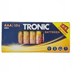 Лужні батарейки Tronic LR3 AAА 1.5V 10 шт